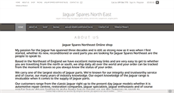 Desktop Screenshot of jaguarspares-northeast.co.uk