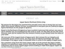Tablet Screenshot of jaguarspares-northeast.co.uk